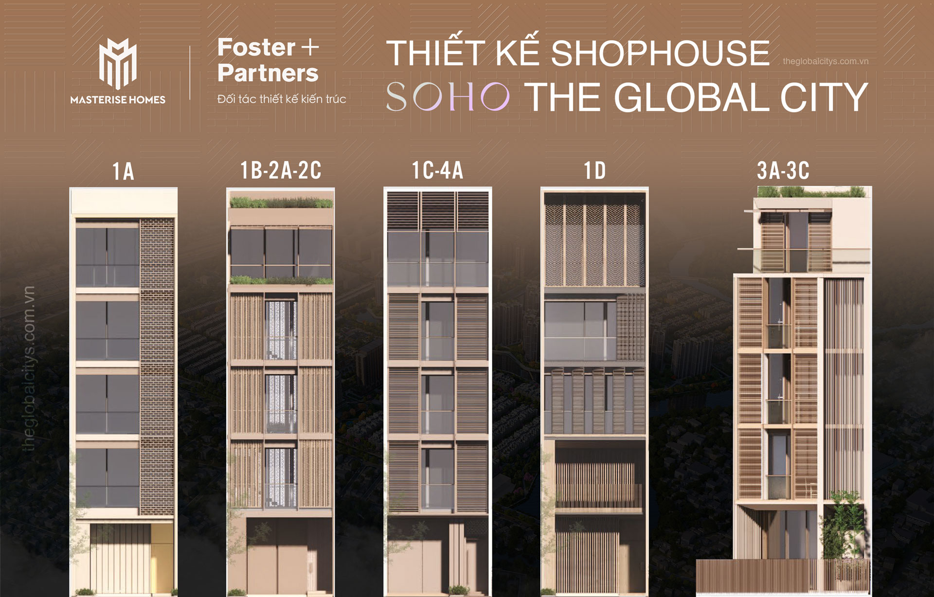 thiết kế nhà phố the global city